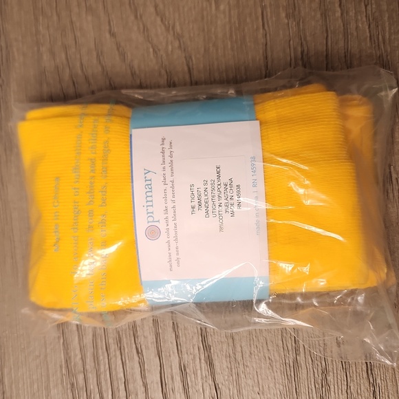 Primary brand girls yellow tights - Picture 2 of 2